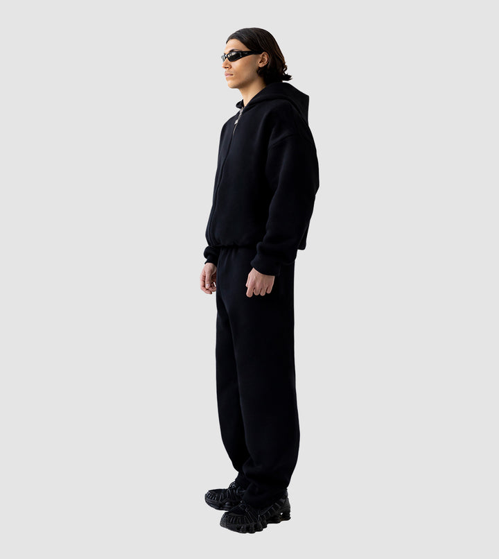 Perplex | Double-Layered, Oversized Zip Hoodie Black – Perplex Clothing