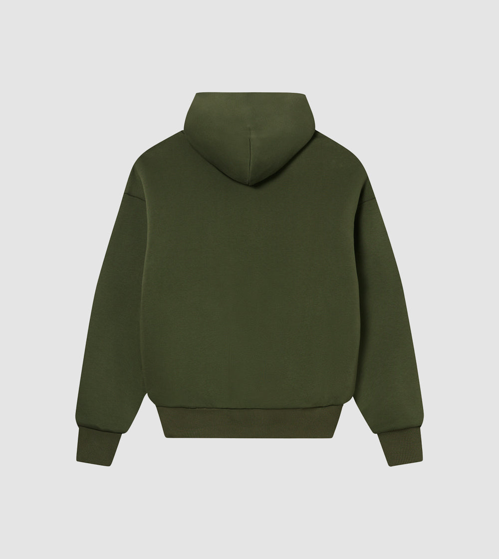 Perplex | Double-Layered | Oversized Armor Hoodie Olive