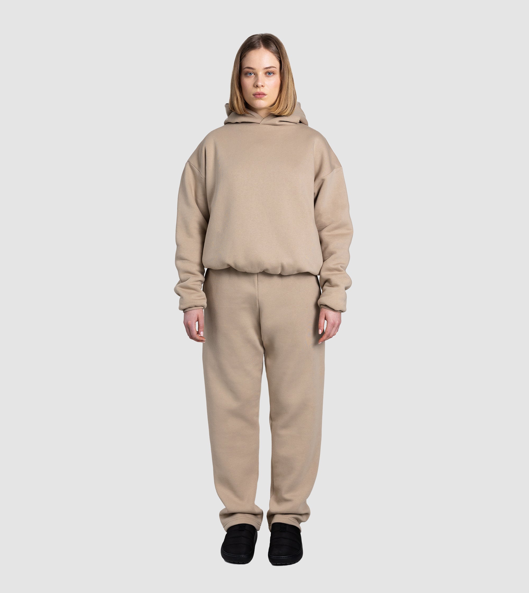Double-Layered, Oversized Armor Hoodie Cream – Perplex Clothing