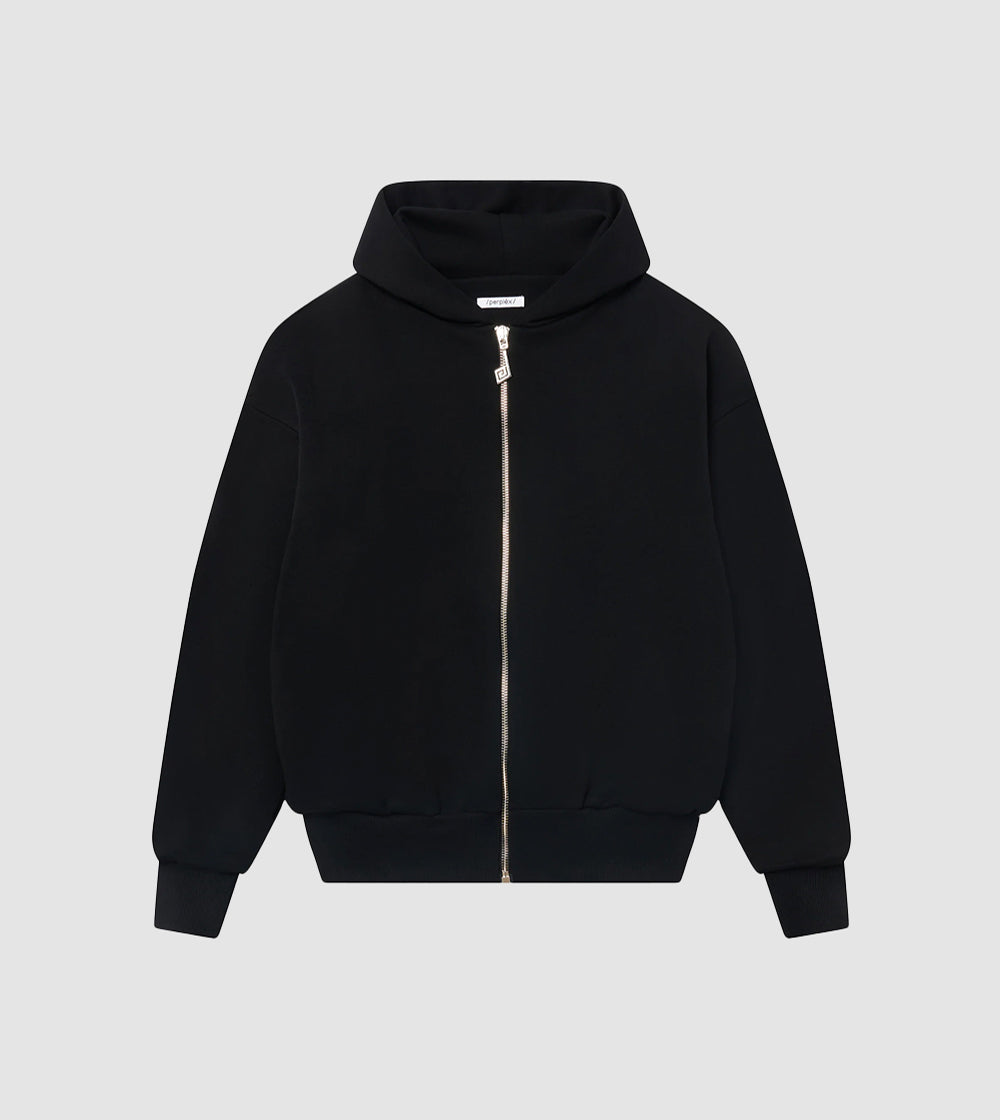 Black Zip Hoodie (Pre-Order)