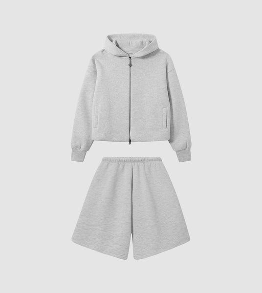 Zip Hoodie Shorts Tracksuit Storm – Perplex Clothing