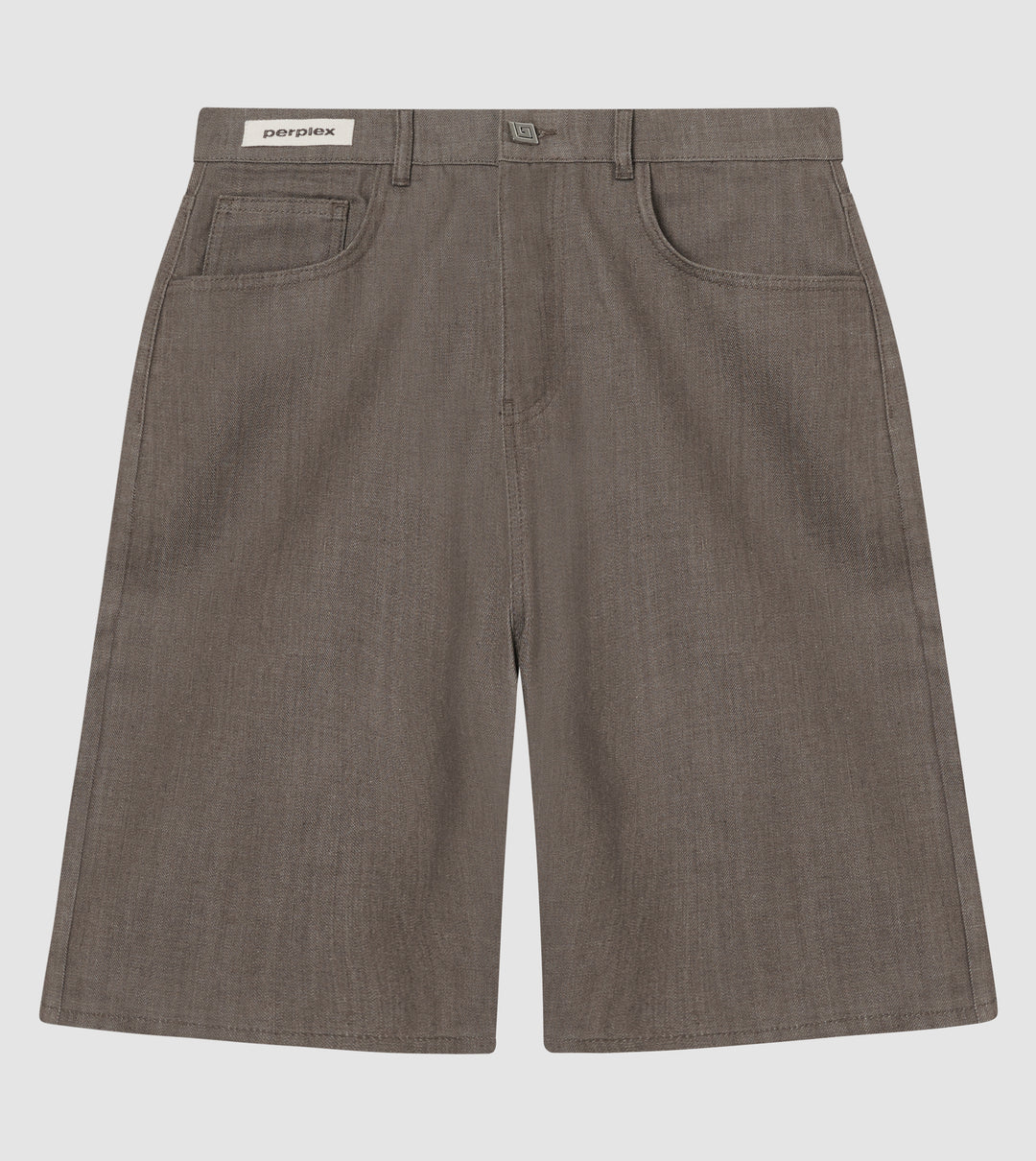 Japanese Raw Denim Shorts Brown
