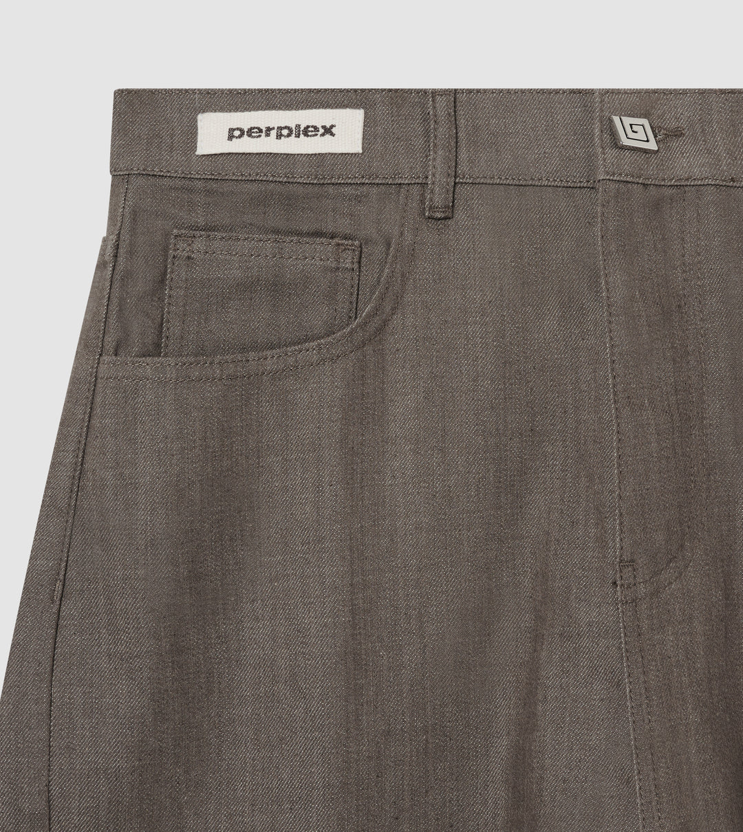 Japanese Raw Denim Shorts Brown