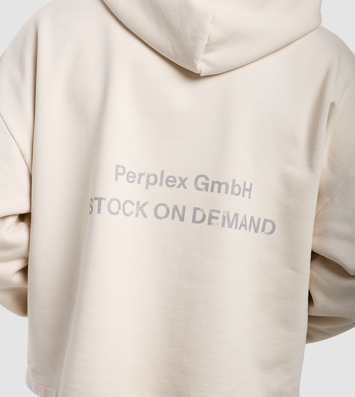 Zip Hoodie Raw Cream