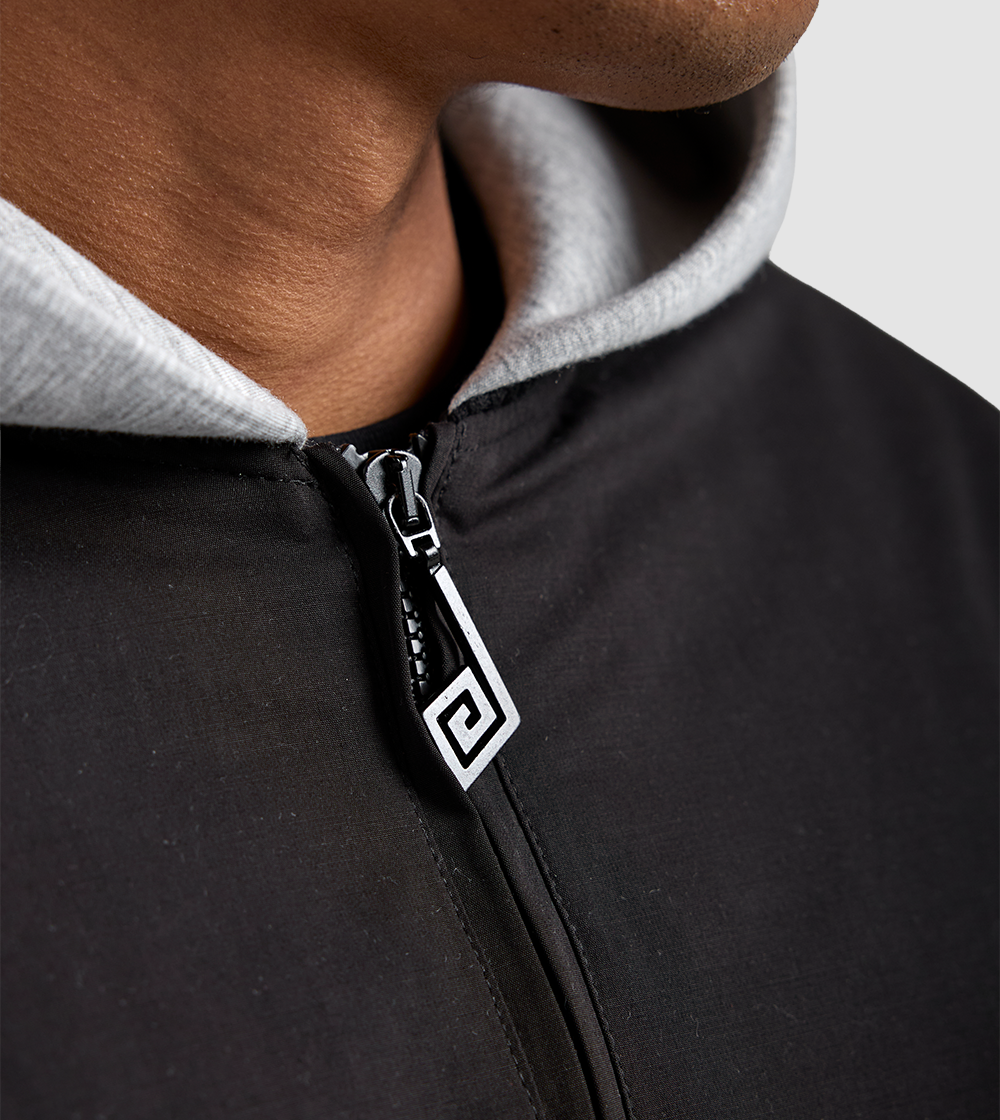 Hooded Bomber Black
