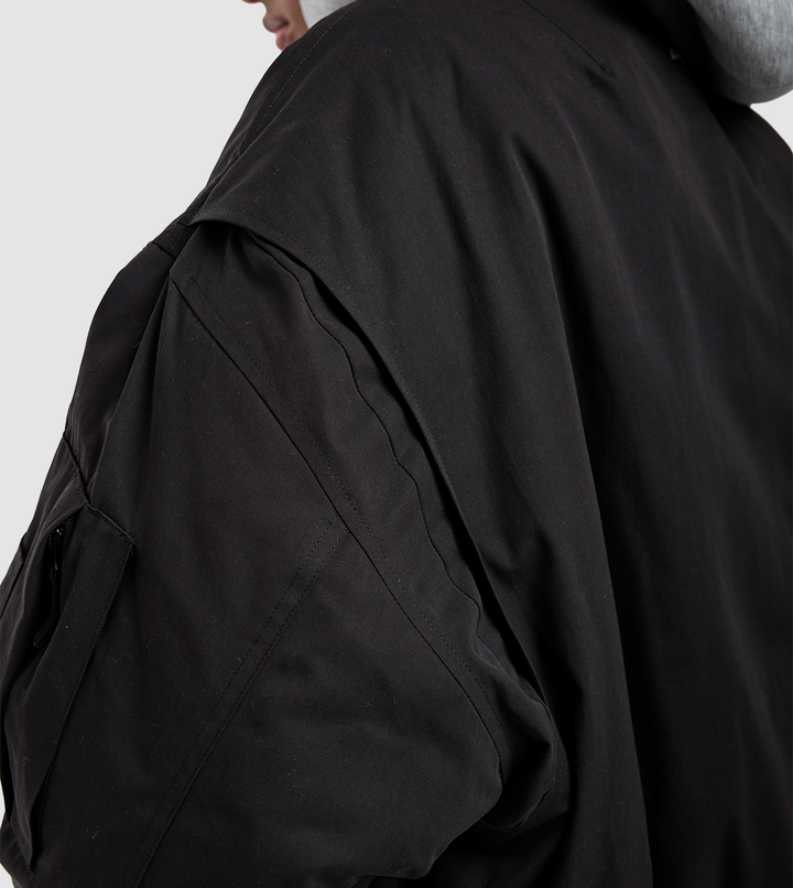 Hooded Bomber Black