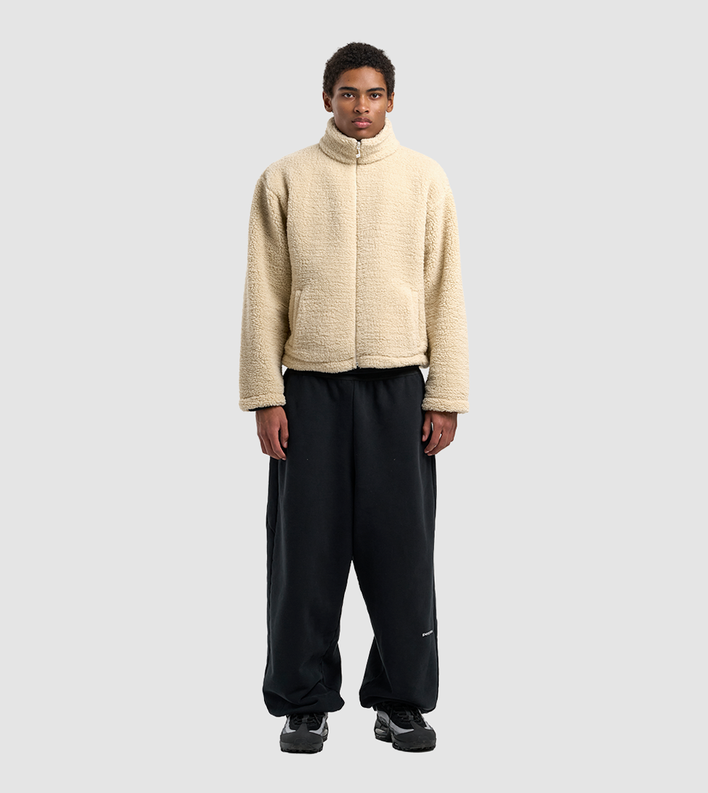 Fleece Zip Sweater Cream