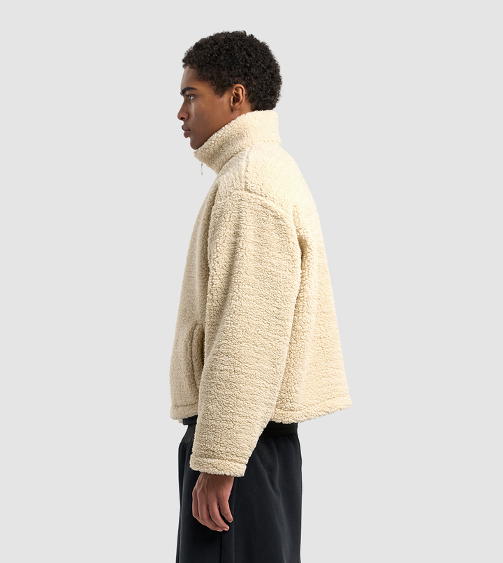 Fleece Zip Sweater Cream