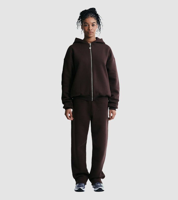 Zip Hoodie Tracksuit Mocca