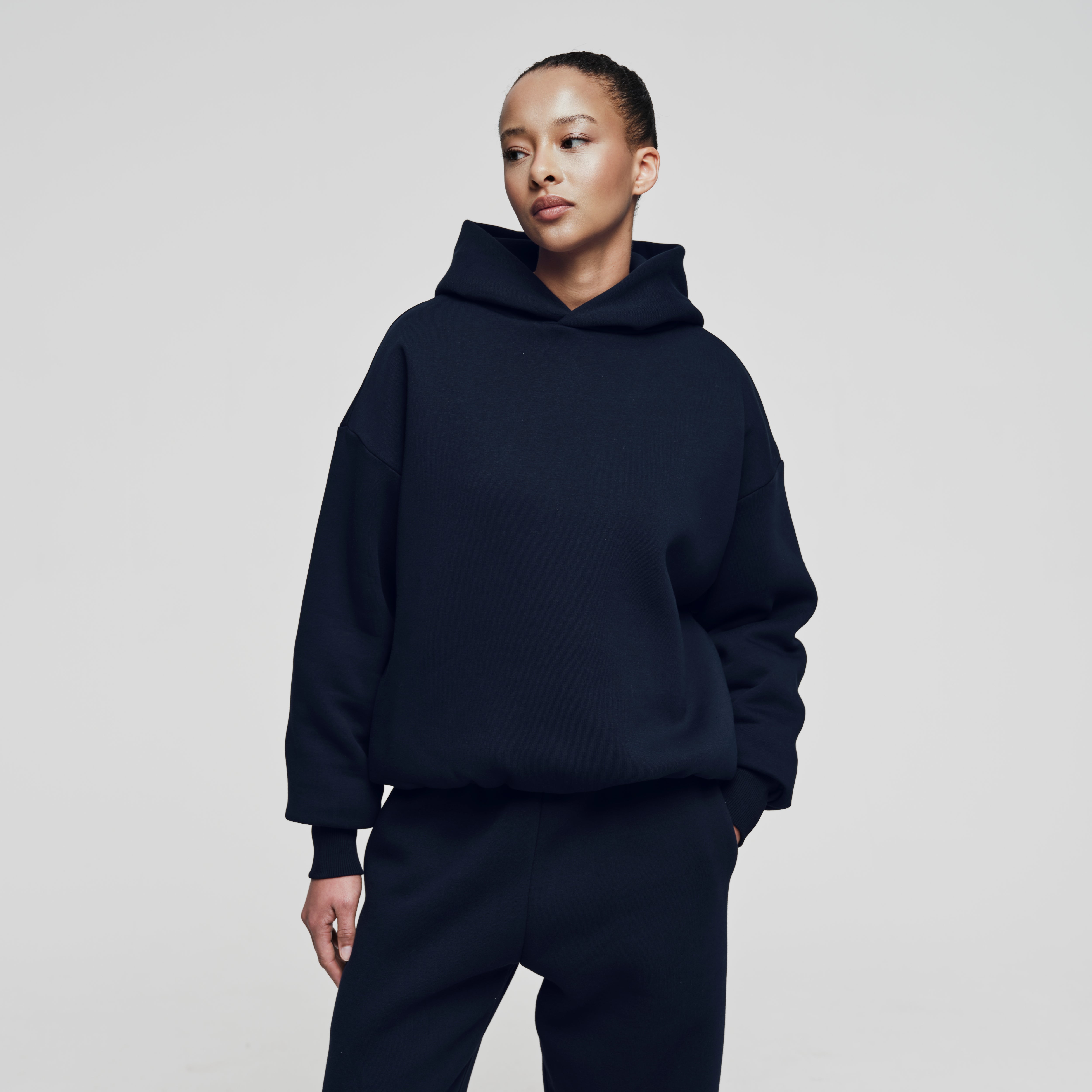Double-Layered, Oversized Armor Hoodie Navy – Perplex Clothing