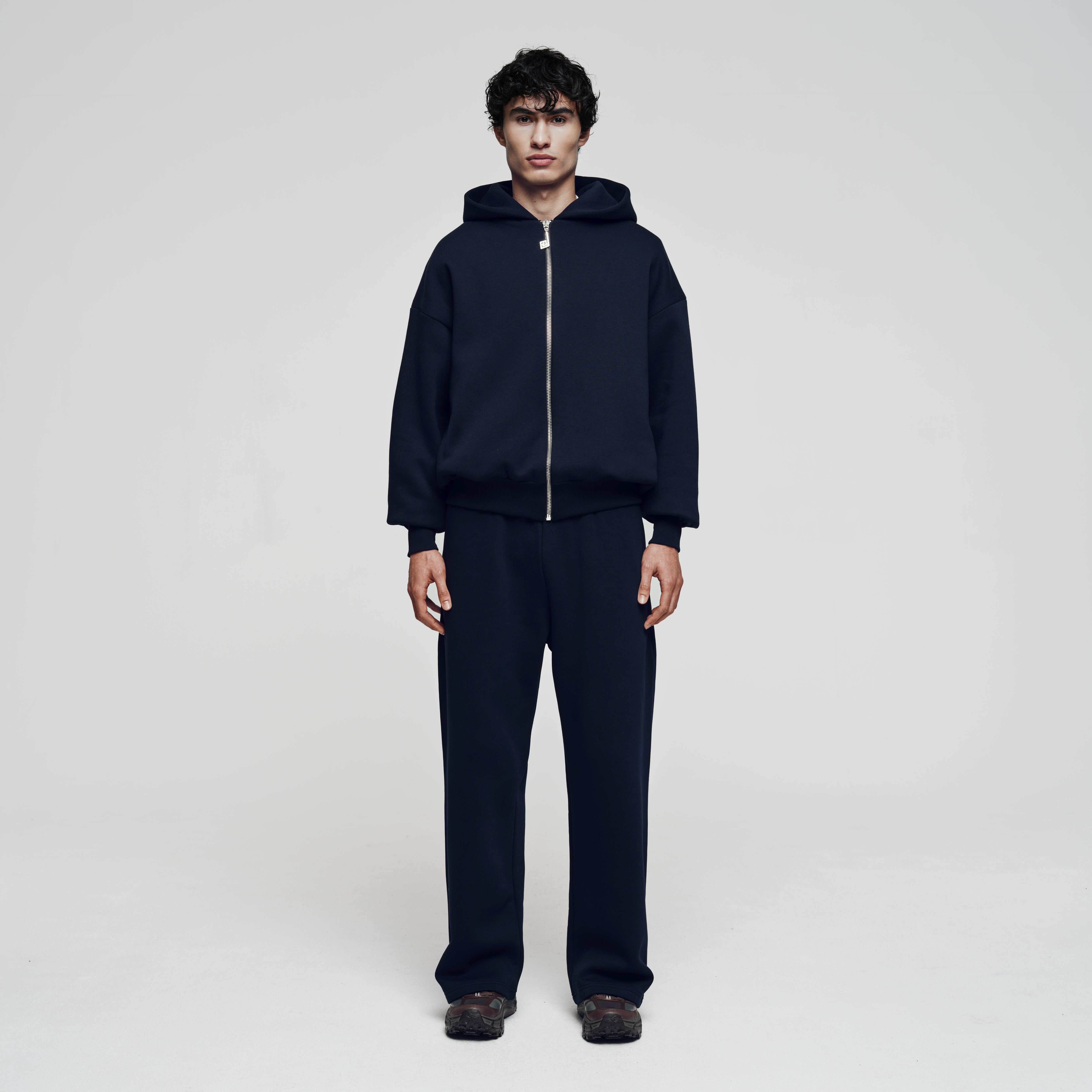Double-Layered, Oversized Navy Zip Hoodie – Perplex Clothing Double-Layered, Oversized Navy Zip Hoodie – Perplex Clothing