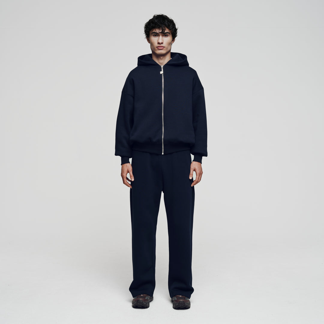 Navy Zip Hoodie