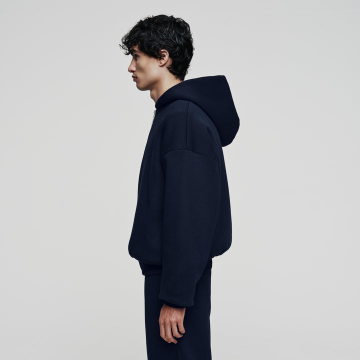Navy Zip Hoodie
