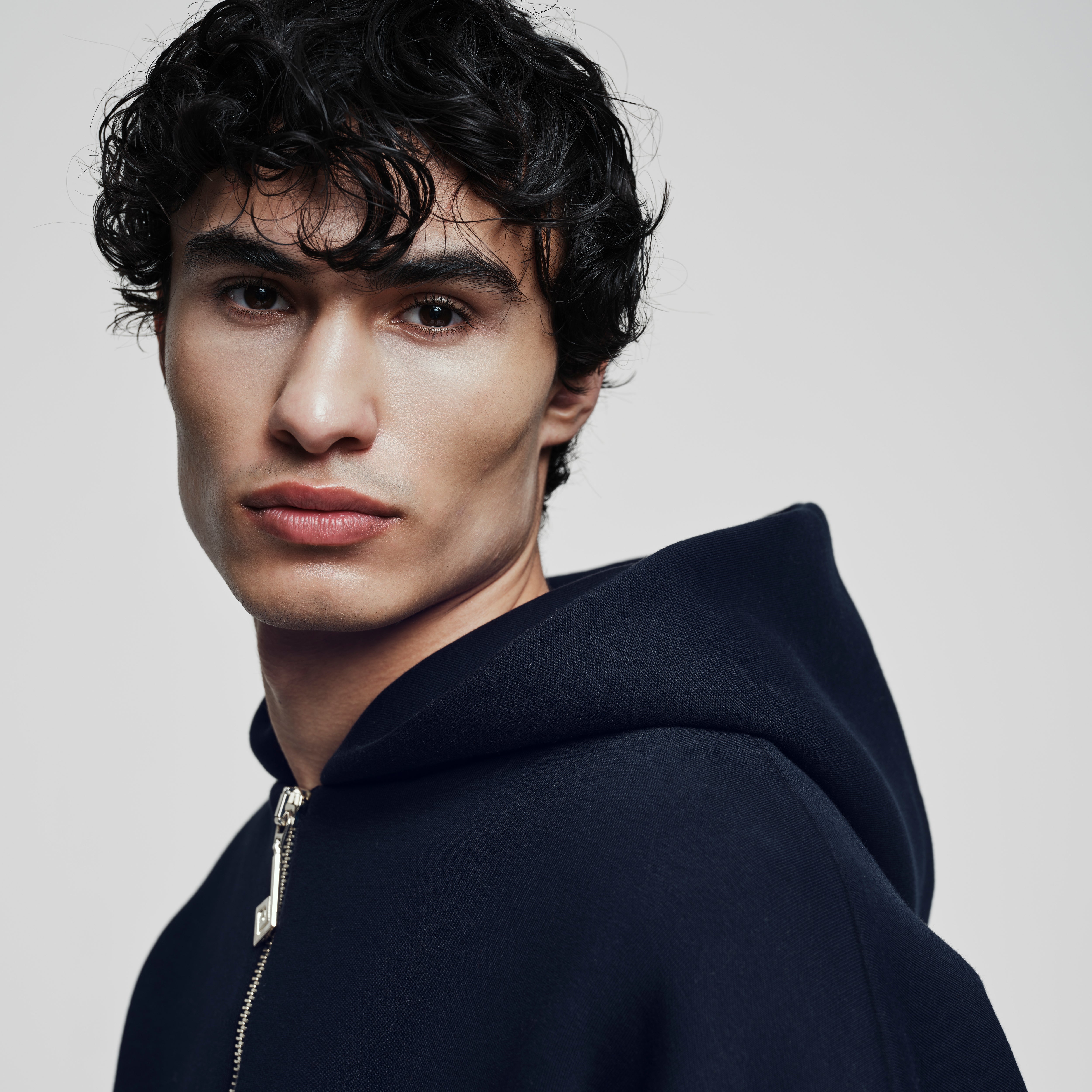 Double-Layered, Oversized Navy Zip Hoodie – Perplex Clothing