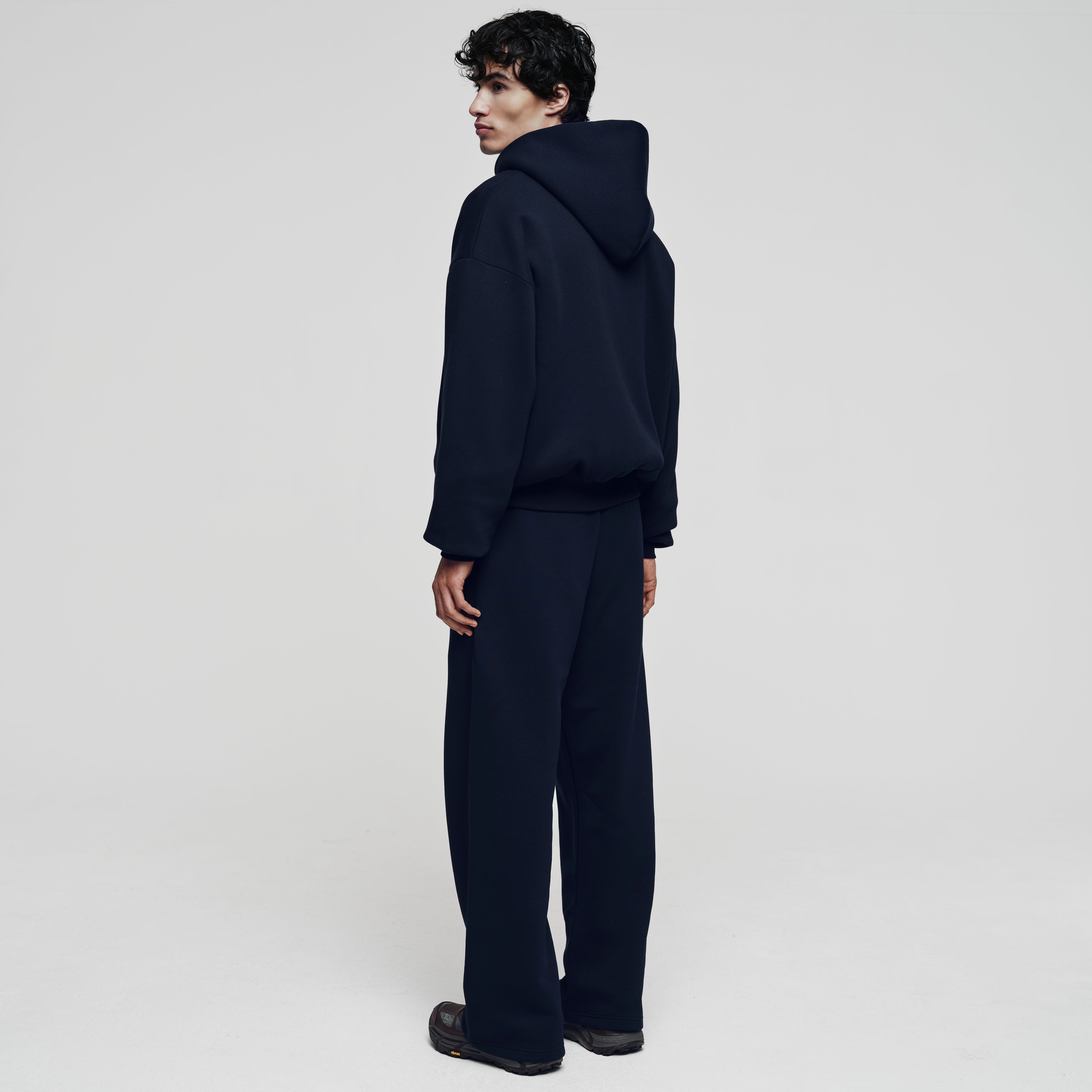 Double-Layered, Oversized Navy Zip Hoodie – Perplex Clothing
