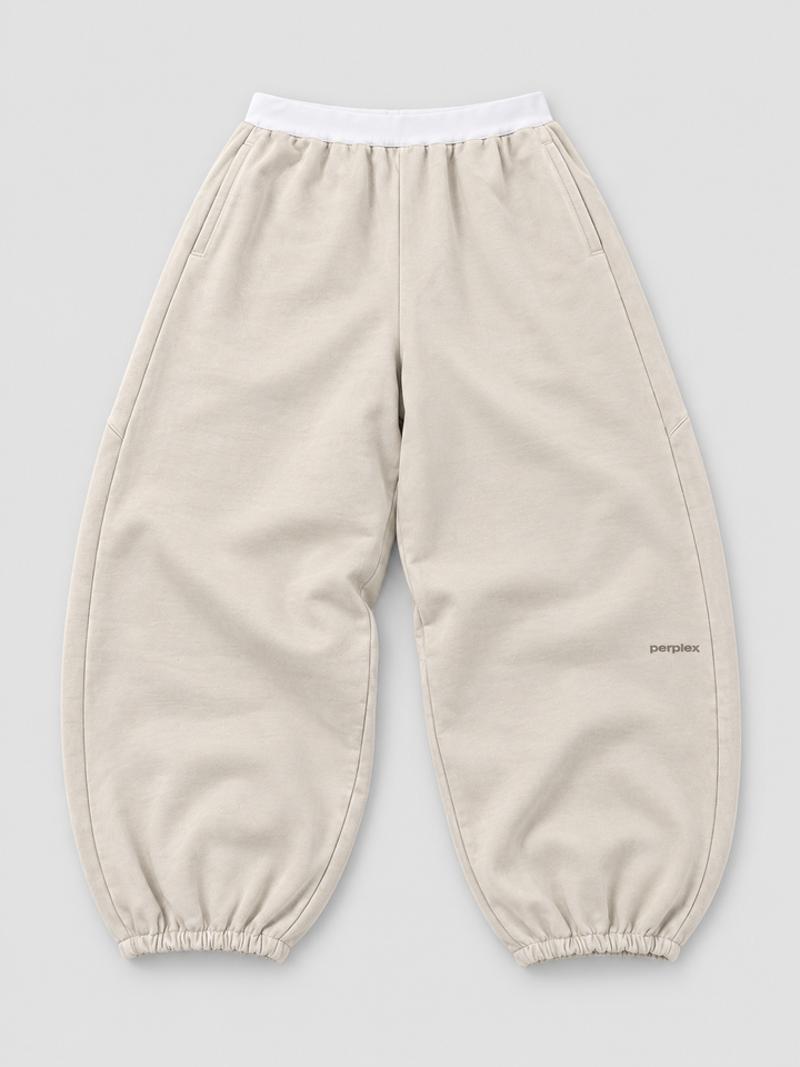 Elastic Boxer Pants Cream