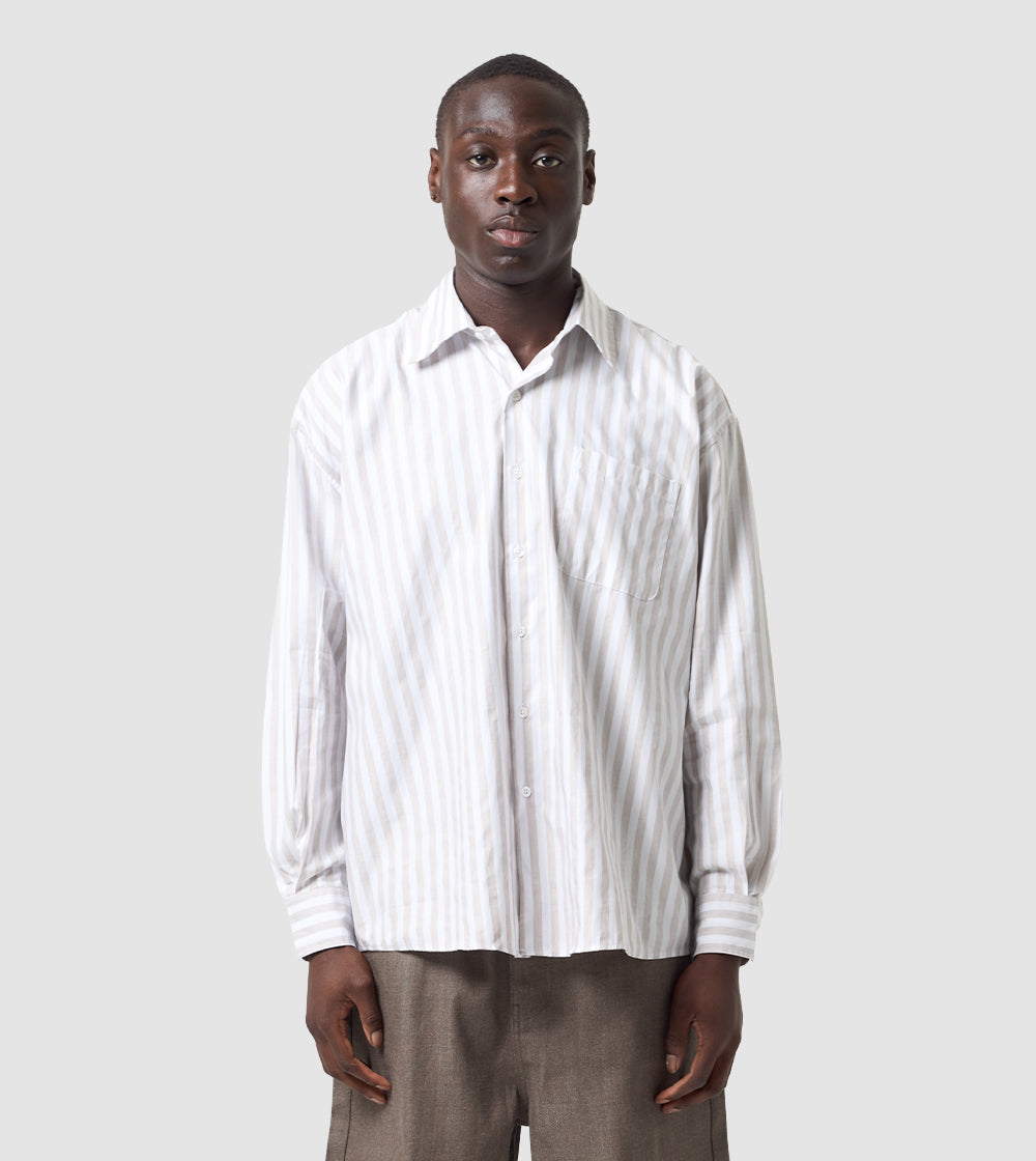 Striped Shirt Beige