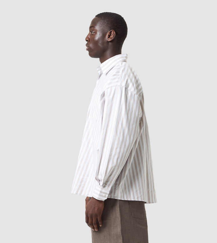 Striped Shirt Beige