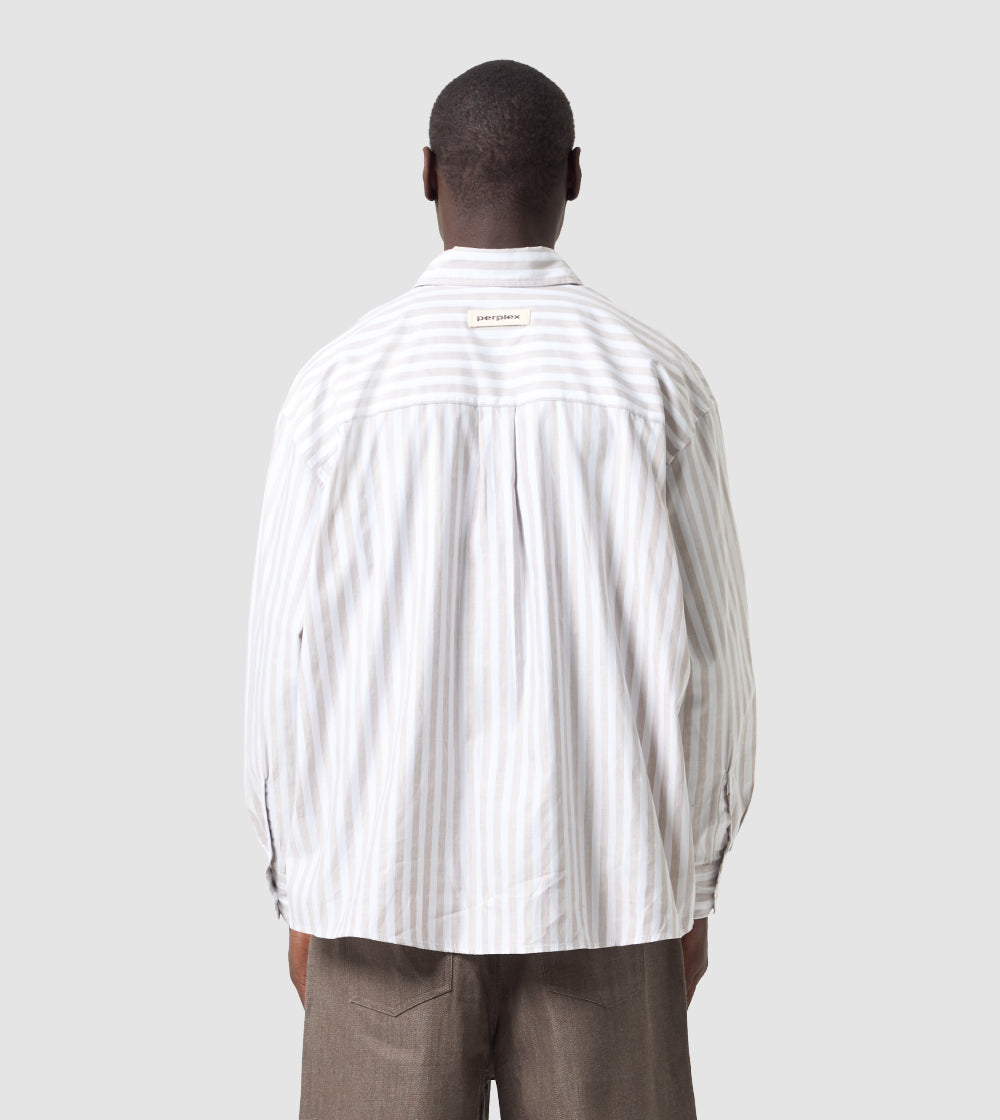 Striped Shirt Beige