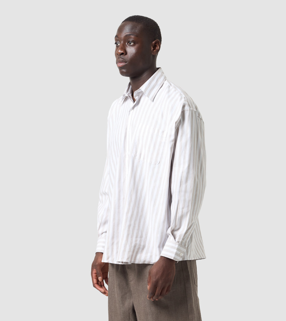 Striped Shirt Beige