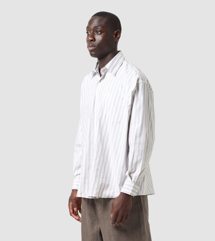 Striped Shirt Beige