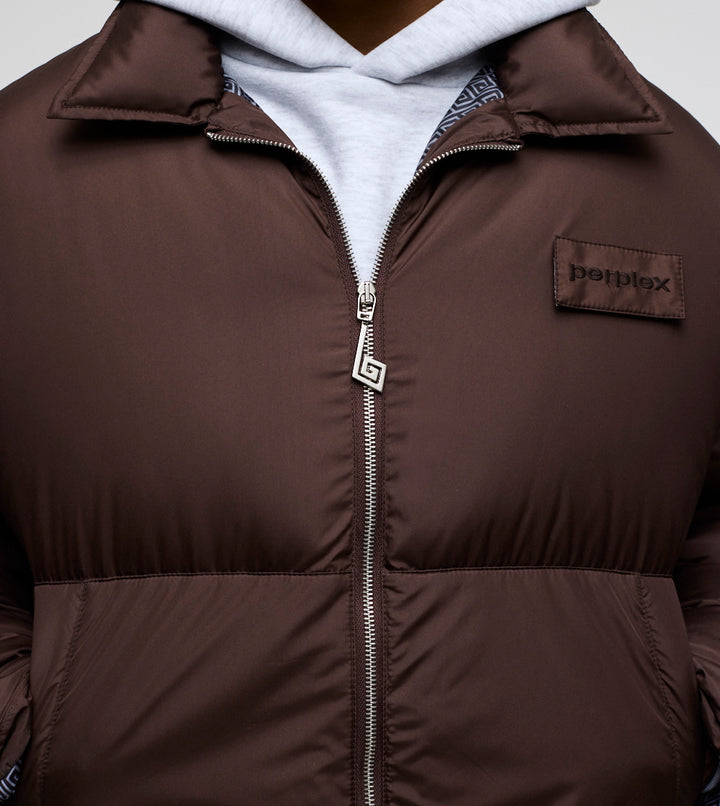 Armor Puffer Jacket Brown