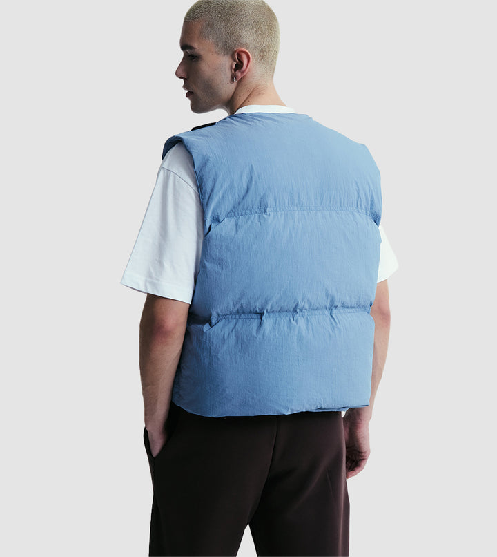 Puffer Vest Off Blue