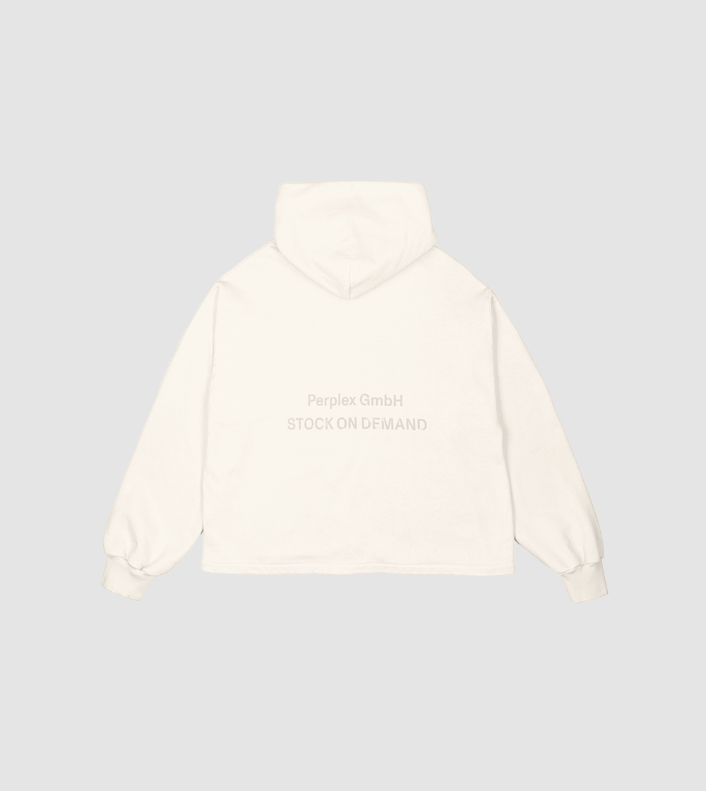 Zip Hoodie Raw Cream