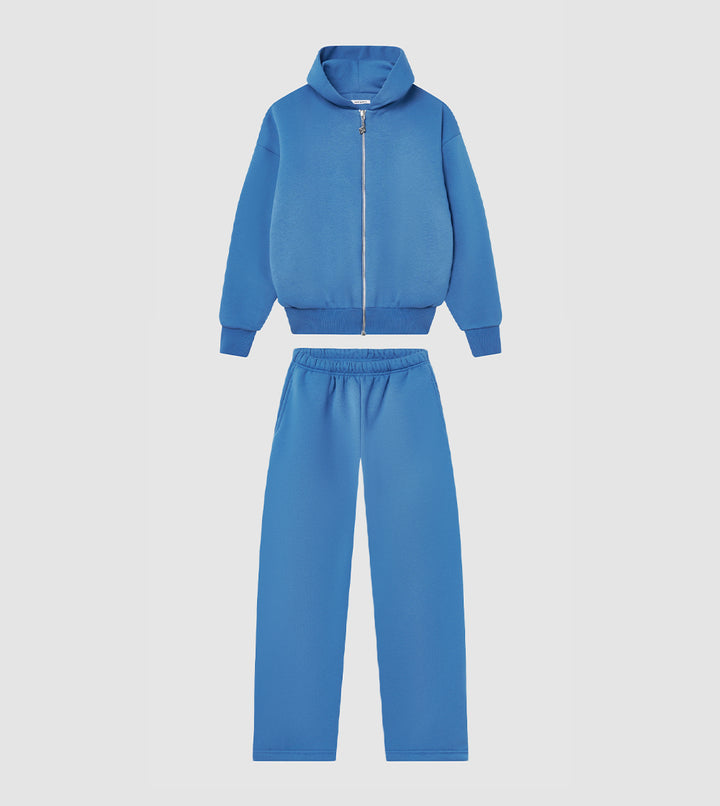 Zip Hoodie Tracksuit Sky