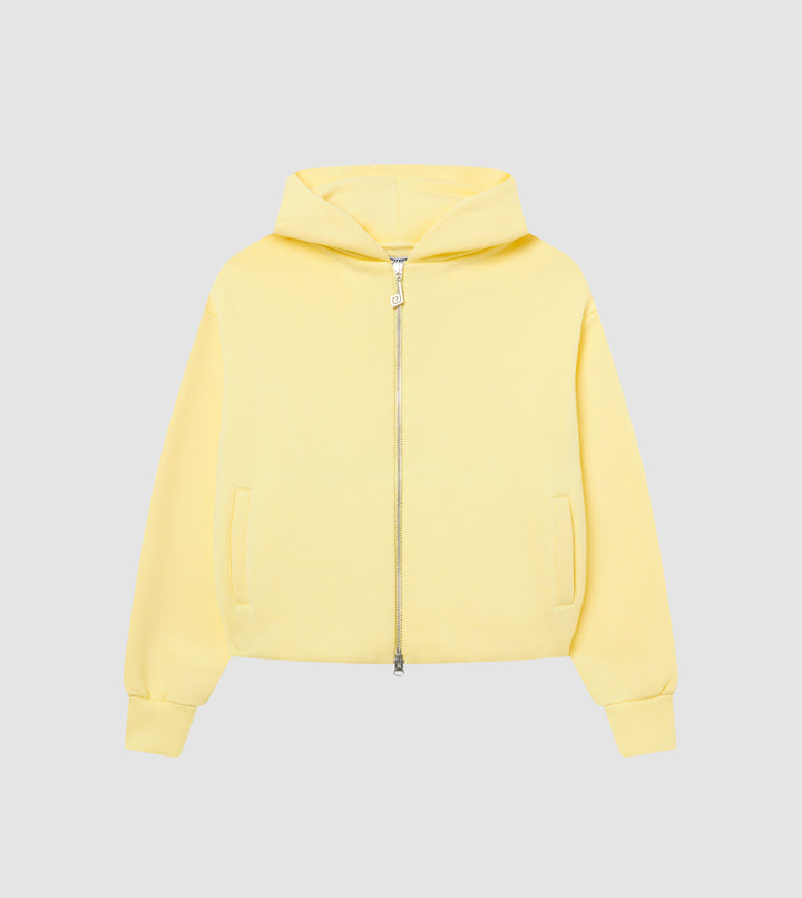 Two-Way Zip Hoodie Butter