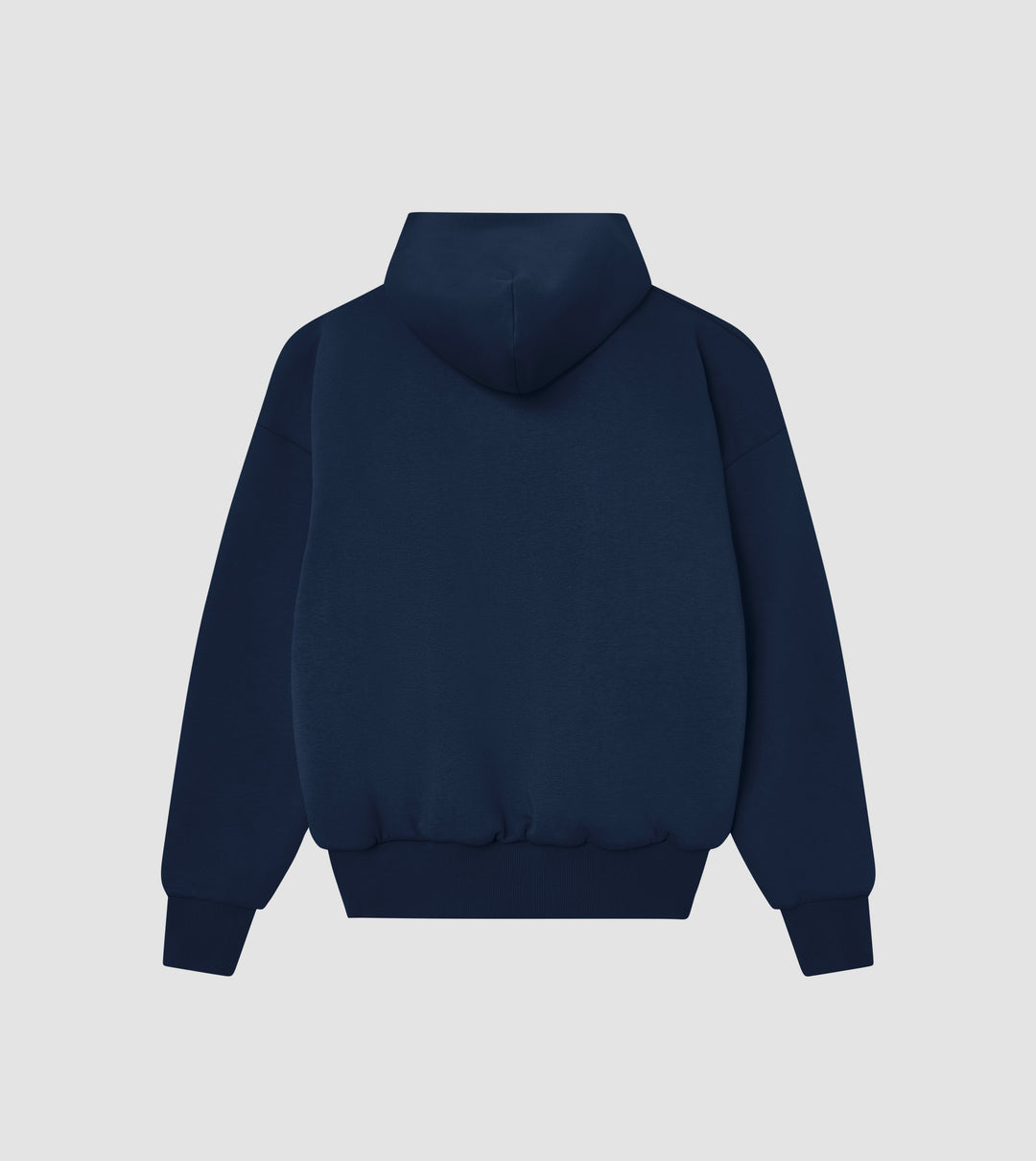 Double-Layered, Oversized Navy Zip Hoodie – Perplex Clothing