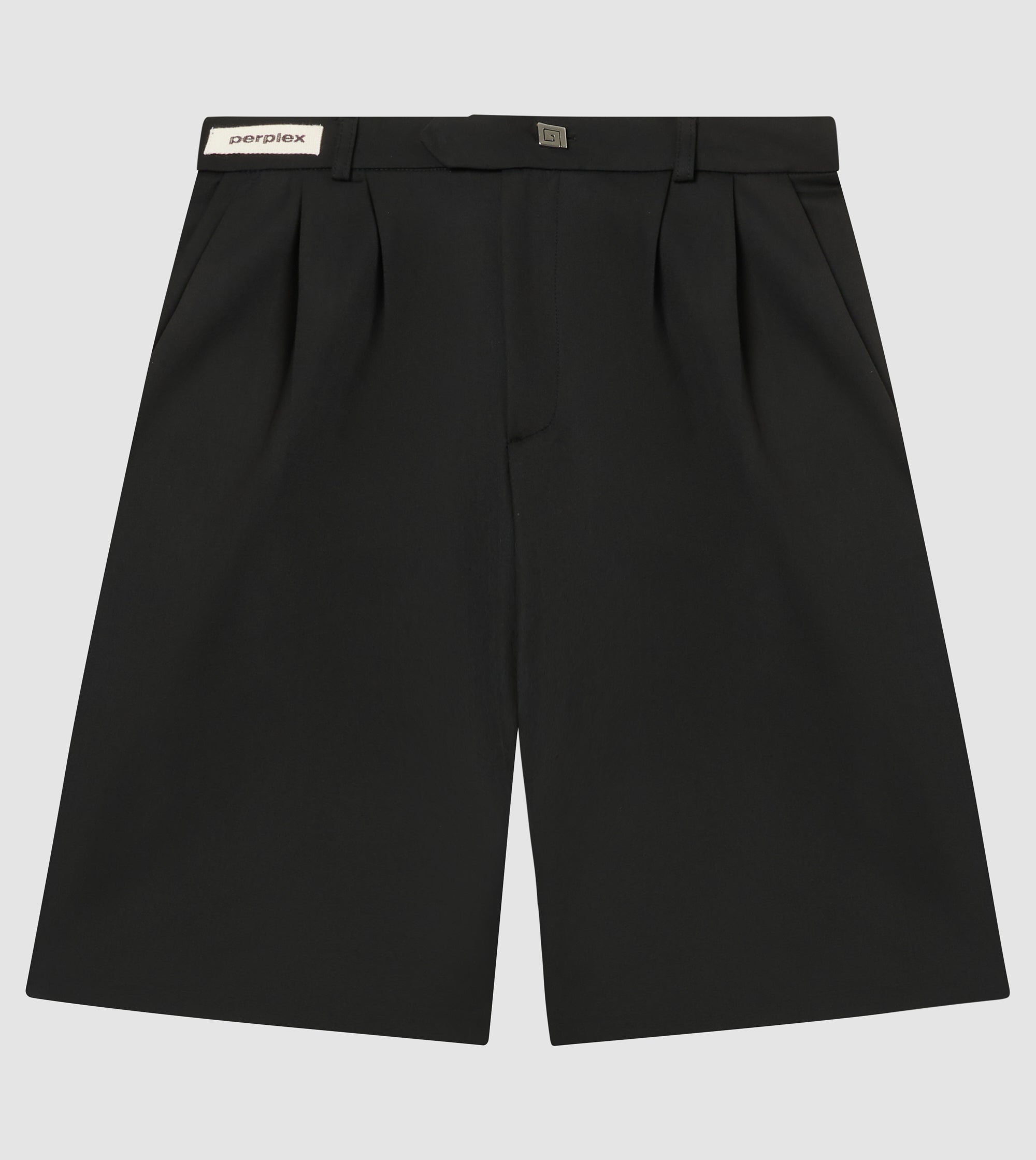 Perplex | Pleated Shorts Black – Perplex Clothing